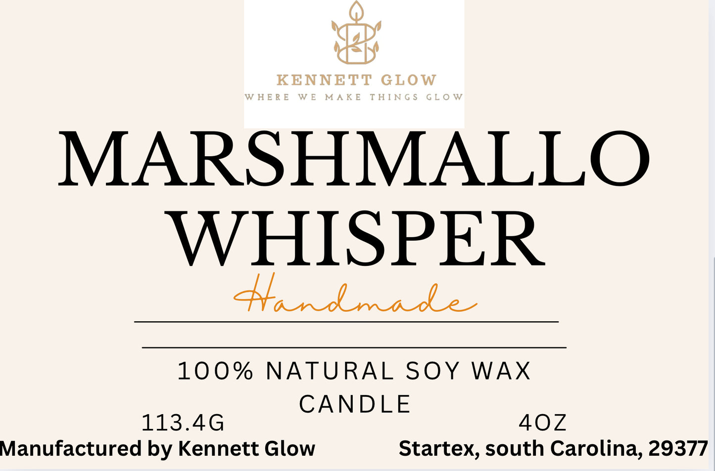 Marshmallow Whisper Candle