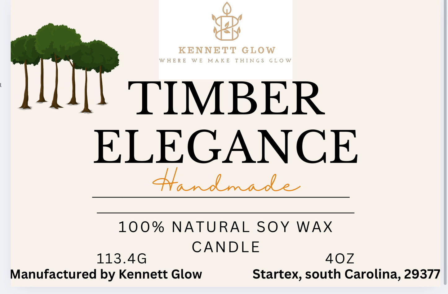 Timber Elegance Candle